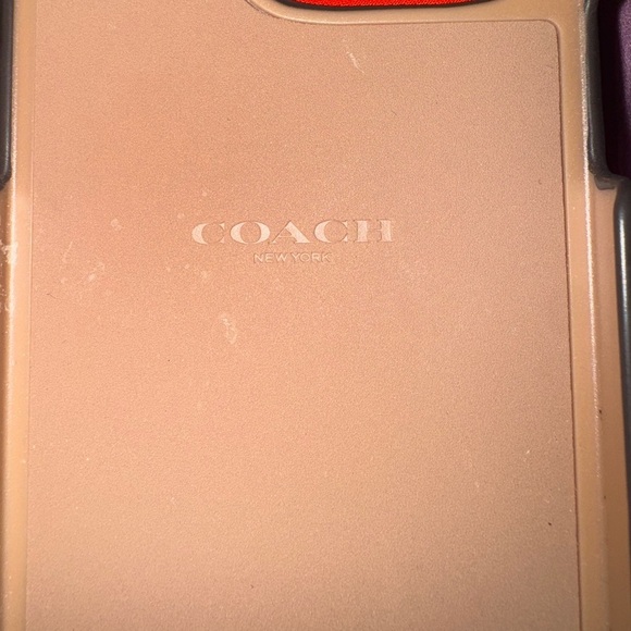 Coach Genuine Debossed Pebbled iPhone 16 Case Rexy -Ivory - Picture 9 of 9
